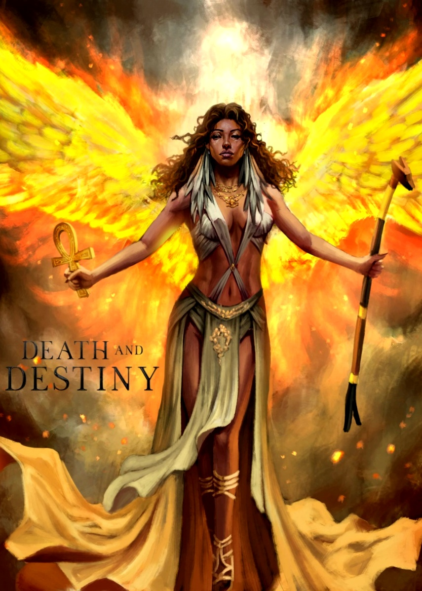 Ma'at/Phoenix Concept Art by ND Jones Death and Destiny Paranormal Romance