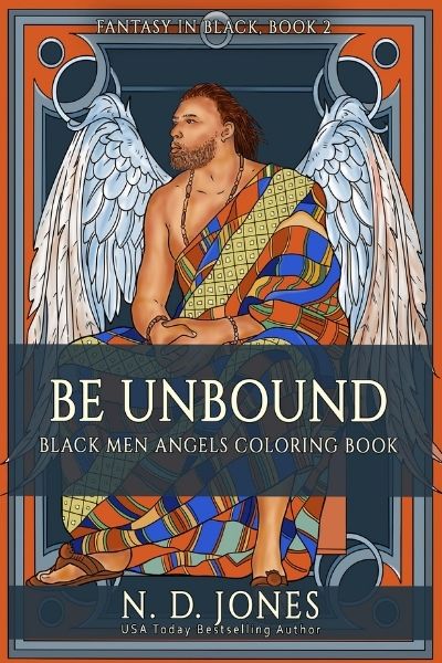 Be UnBound Black Angels Coloring Book ND Jones Black Fantasy