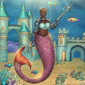 Black Mermaid Poster ND Jones Kuumba Publishing